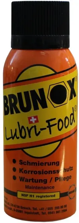 Brunox Lubri-Food Spray für die Lebensmittelindustrie, 120 ml