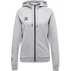 hummel MOVE Grid Kapuzenjacke Damen 2006 grey melange XS