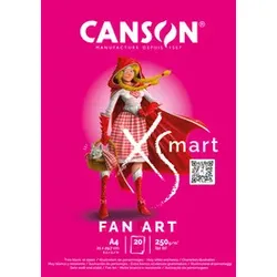CANSON Zeichenblock A4/20BL 250g weiß C32250P001 XSMART Fan Art