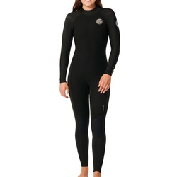 RIP CURL WOMENS DAWN PATROL 5/3 BACK ZIP Full Suit 2025 black - 12
