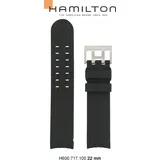 Hamilton Silikon/Kautschuk Khaki Aviation Band-set Kautschuk-schwarz H691.717.100 - schwarz