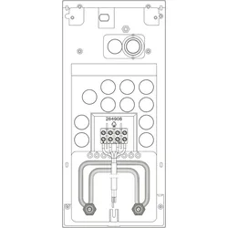 STIEBEL ELTRON Rohrbausatz Gas mit Rahmen 220510