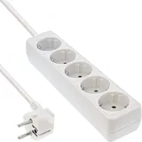 InLine Steckdosenleiste 5-fach 1,5 m Weiß 10 St.