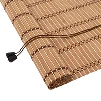 vidaXL Rollo mit Vorhängen 100 x 160 cm Bambus/braun