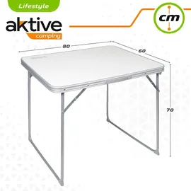 Aktive Klapptisch 80x60x70 cm - White - One Size