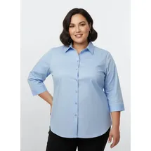 Sieh an! Klassische Bluse blau 50