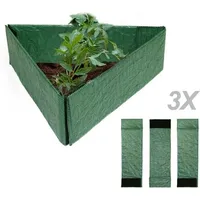 Kombinierte Rasenkante, Dekorative Kunststoff-gartenkante, Tragbare Rasenkante Für Rasen, Garten Und Blumenbeet, 3-teiliger Pflanzenzaun