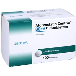 ATORVASTATIN Zentiva 80 mg Filmtabletten 100 St