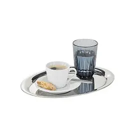 APS Tablett KAFFEEHAUS silber oval 26,5 x 19,5 cm, 1 St.