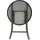 DEGAMO MOCCA Bistrotisch Ø 60 x 72,5 cm Grau