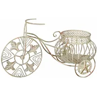 Deko Fahrrad Garten Blumenfahrrad Weiss Metallrad zum Bepflanzen Pflanzrad wk038 Palazzo Exklusiv