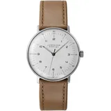 Junghans max bill Handaufzug Leder 34 mm 027/3701.02