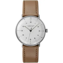 JUNGHANS max bill Handaufzug Leder 34 mm 027/3701.02