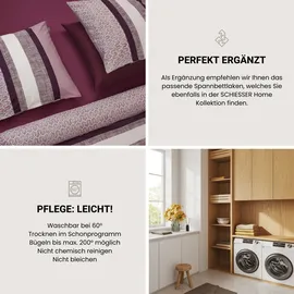 SCHIESSER Siena - Renforcé - 2-teilig - 135 x 200 cm - Burgund