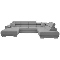 Mirjan24 Wohnlandschaft Torezio Bis Cord, mit Bettkasten und Schlaffunktion, Einstellbare Kopfstützen, 346x203x70-90 cm, Wohnzimmer, Sofas ... Couches, Wohnlandschaften, Wohnlandschaften in U-Form
