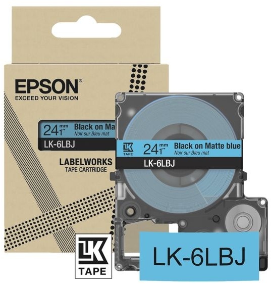 Beschriftungsband »LK-6JBJ« 24 mm blau, Epson, 2.4 cm