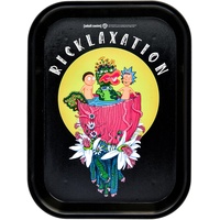 Rolling Tray Rick and Morty original 27.5 x 17.5 cm - Artikel für Raucher - Zubehör zum Zigarettendrehen - Recycelbarer Kunststoff – Gift for Smokers (Ricklaxation)