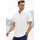 H.I.S. Kurzarmhemd "regular-fit", Herren, Gr. XL (43/44), N-Gr, weiß (sanftes weiß), Web, Obermaterial: 100% Baumwolle, unifarben, regular fit, Rundhals, abgesteppte Kante, Hemden, mit Button-down-Kragen, reine Baumwolle, Topseller