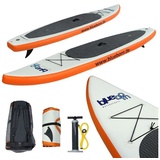 Blueborn Inflatable SUP-Board Blueborn Pro Glider 11 double chamber SUP - Stand-Up Paddle-Board mit Pumpe im Packsack