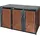ML-Design Mülltonnenbox 3Er 3 Tonnen 240L 200x80x116,3cm Anthrazit-Rostoptik