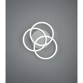 Trio LED-Deckenleuchte Circle Nickel matt