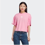 adidas T-Shirt Damen - 3s rosa, L