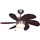 ETC Shop Deckenventilator 75 cm Zugschalter Braun