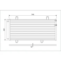 Kondensator Klimaanlage VALEO 822584