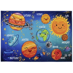 obsession Home Fashion Kinder-Teppich »Torino Kids«, Polyester, blau/orange - bunt