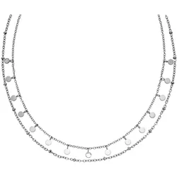 Purelei Kette mit Anhänger »Schmuck Geschenk Plain Lyering Kette, 22461« Purelei edelstahlfarben