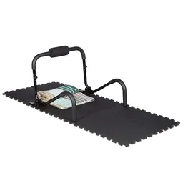 Relaxdays Bodenschutzmatte Fitnessgeräte 24er Set, 2,1m2, stoßdämpfende Schutz Unterlagen, Stärke 1cm, schwarz