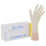 Eco-Plus Einmalhandschuhe Latex, ungepudert 01038-M , 1 Packung = 100 Stück, Größe M (7-8)