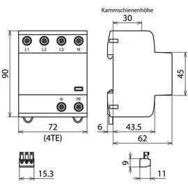 Dehn Kombiableiter DSH TNS 255 FM