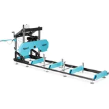 Hillvert Benzin-Blockbandsäge - 4 x 0,9 m Aufstellmaß - 7500 W / 9 PS