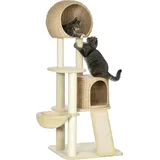 PawHut Kratzbaum 60 x 60 x 150 cm beige