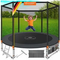 Kesser Trampolin 305 cm inkl. Sicherheitsnetz, Leiter und Randabdeckung Orange