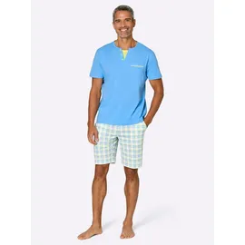 Witt Shorty aqua-zitrone-kariert 44/46