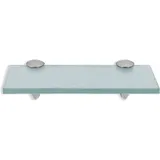 Vingo - swanew Glasregal Glasboden Wandregal Badregal Ablage Regal Milchglas 30x10 cm 8 mm