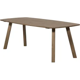 Woood Esstisch oval 180 x 74 x 100 cm kaschmirbraun