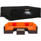 Enzeno Abdeckung Gartenmöbel 420D Oxford-Gewebe Wasserdicht 280x205x106cm