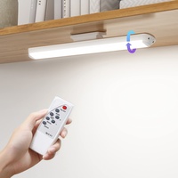 SOAIY LED dimmbar Unterbauleuchte 34cm Touch Sensor Lampe mit Fernbedienung Timer 3 Lichtfarbe 2800mAh wiederaufladbar Schrankleuchte schwenkbare Küchenlampe mit Magnet Küche Lichtleiste Schranklicht