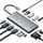 Baseus HUB PortalJoy Series 13in1 USB-C - 2x HDMI / DP / VGA / USB-A 3.1 / USB-C 3.1 / USB-A 2.0 / P (USB-C, 13 Ports), Dockingstation / USB Hub, Grau