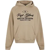 pequs Hoodie Built in the Boom Logo Braun XS
