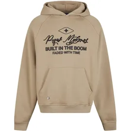 pequs Hoodie Built in the Boom Logo Braun XS