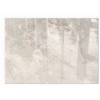 Tulup Glasbodenplatte Rechteck 100 x 70 x 0,4 cm Creme