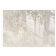 Tulup Glasbodenplatte Rechteck 100 x 70 x 0,4 cm Creme
