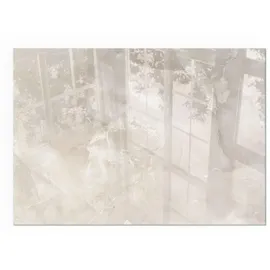 Tulup Glasbodenplatte Rechteck 100 x 70 x 0,4 cm Creme