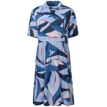 Cecil Kleid mit Volants Midi Blau L