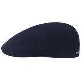 Stetson Reid Flatcap Schirmmütze meliert einfarbig Herren Herbst Winter blau S (54-55 cm) - S