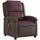vidaXL Massagesessel Braun Kunstleder 47 x 99,5 x 0 cm Braun mit Fernbedienung